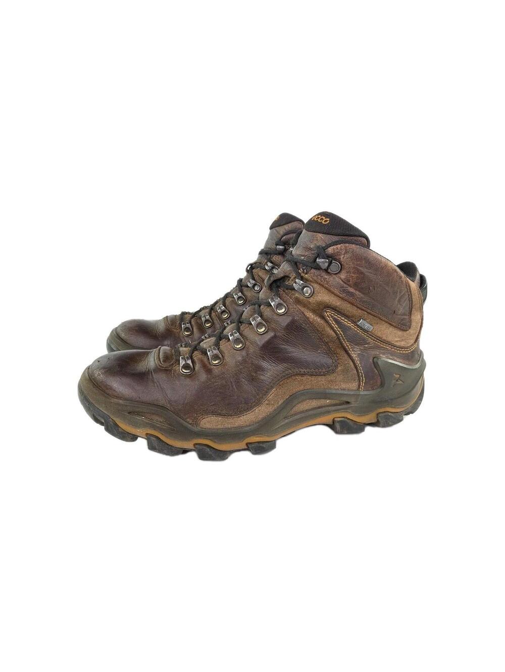 ECCO Dhaka Mid GTX brown leather hiking boots US 11 Eur 45 Waterproof Boot